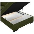 ECKSOFA  in Webstoff Dunkelgrün  - Dunkelgrün/Schwarz, KONVENTIONELL, Holz/Textil (283/244cm) - Carryhome