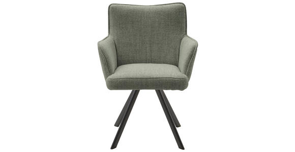 ARMLEHNSTUHL in Flachgewebe - Anthrazit/Grau, Design, Textil/Metall (63/88/65cm) - Valnatura