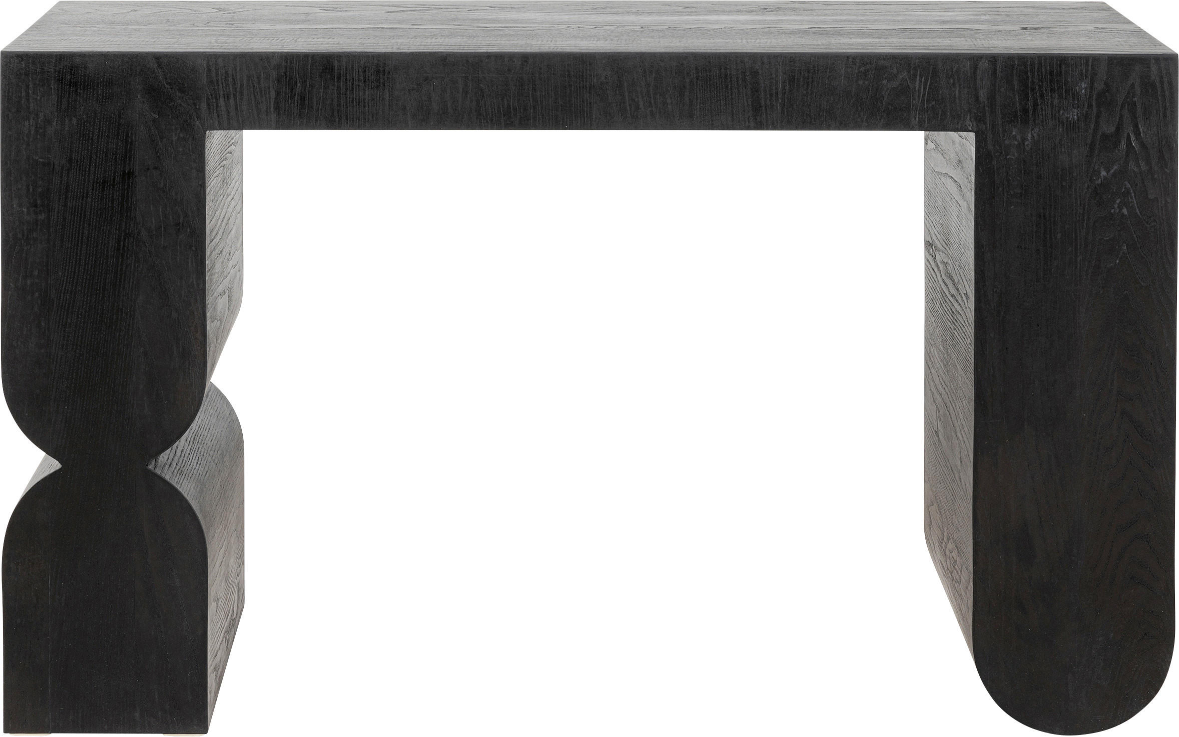 KONSOLENTISCH Eiche furniert Schwarz  - Schwarz, MODERN, Holz (120/76/38cm) - Kare-Design