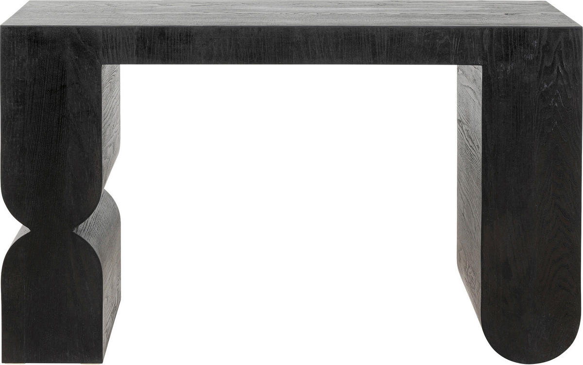 KONSOLENTISCH Eiche furniert Schwarz  - Schwarz, MODERN, Holz (120/76/38cm) - Kare-Design