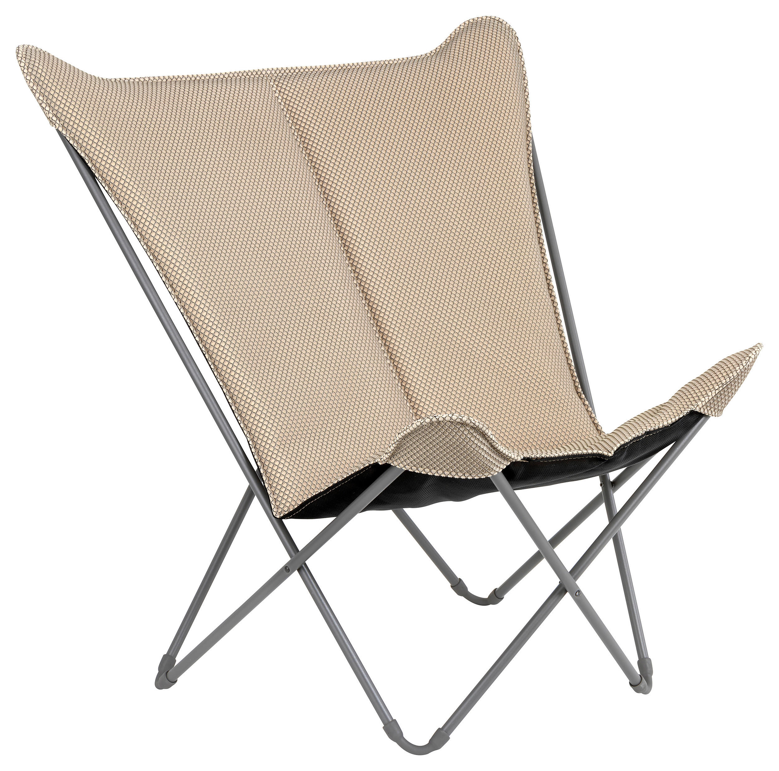 GARTEN-RELAXSESSEL Stahl  - Titanfarben/Mokka, Basics, Kunststoff/Metall (91/87/83cm) - Lafuma Mobilier