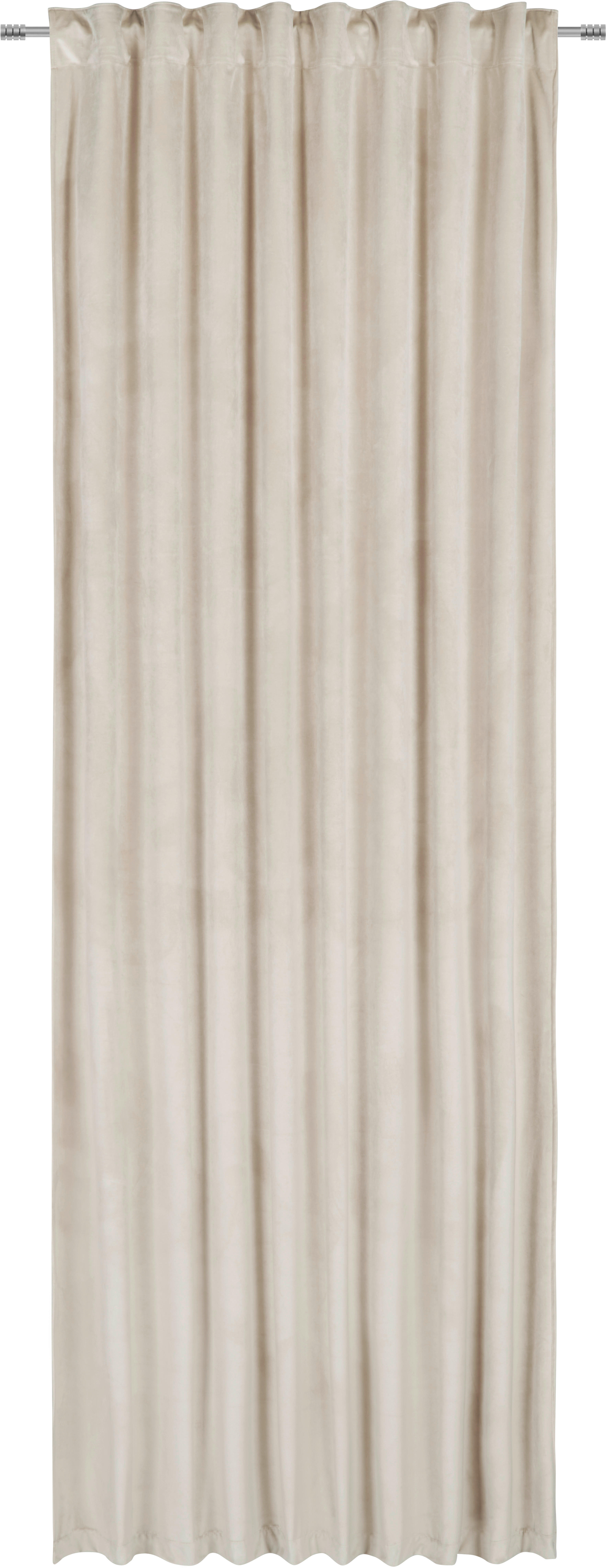 Fertigvorhang blickdicht  - Beige, KONVENTIONELL, Textil (135/255cm) - Esposa