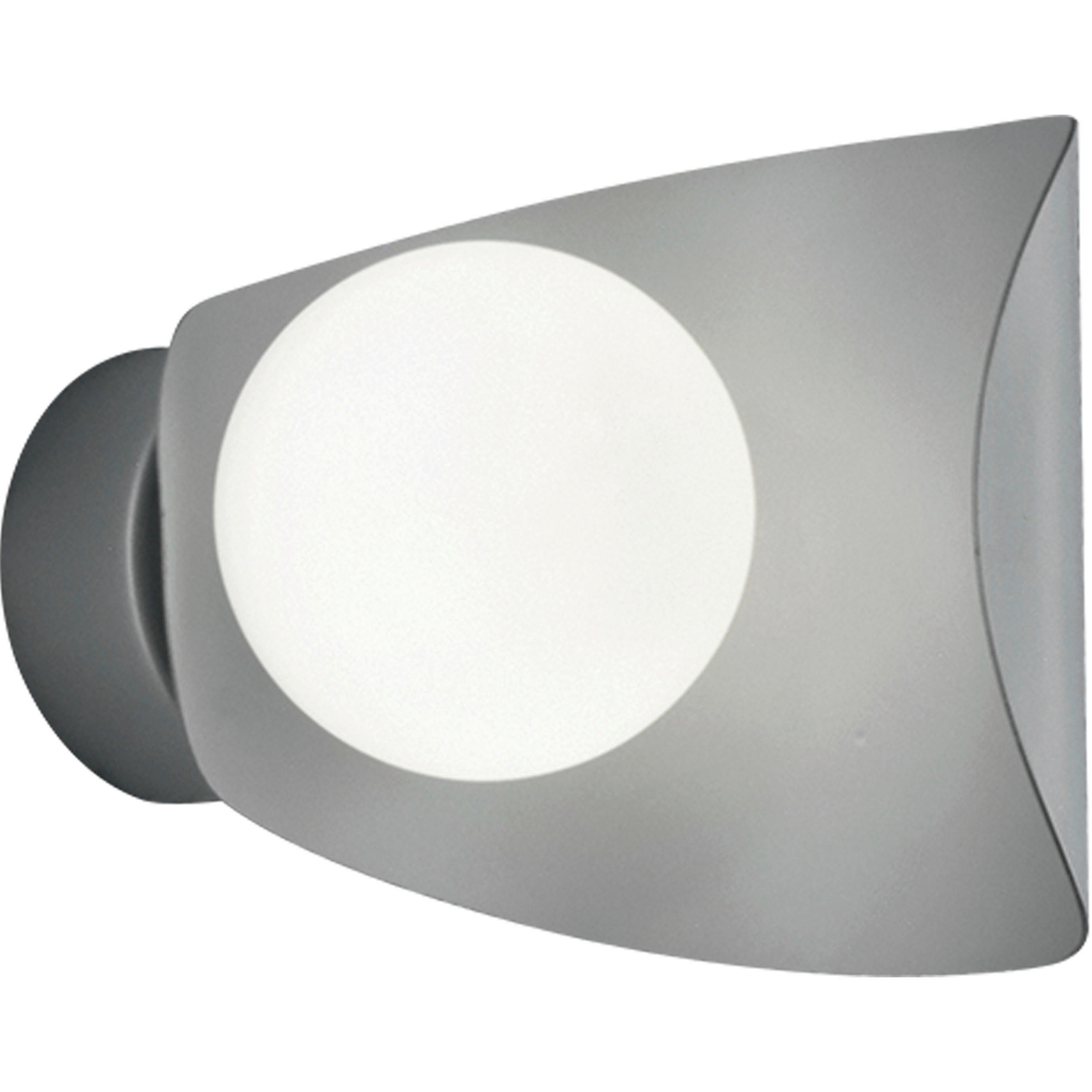 LED-WANDLEUCHTE Adria 16/16/18 cm   - Silberfarben, Basics, Glas/Metall (16/16/18cm) - Fabas Luce