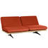 SCHLAFSOFA in Holz, Textil Orange - Beige/Schwarz, Design, Holz/Textil (204/92/90cm) - Dieter Knoll SCHLAFSOFA in Holz, Textil Orange - Beige/Schwarz, Design, Holz/Textil (204/92/90cm) - Dieter Knoll