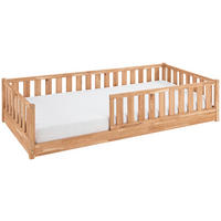 BODENBETT. 120/200 cm  in Wildeiche  - Wildeiche, LIFESTYLE, Holz (120/200cm) - Ben'n'jen