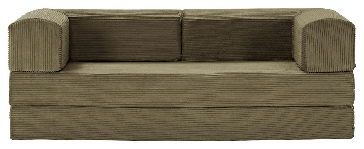 ROZKLADACIA POHOVKA, textil, zelená - zelená, Modern, textil (200/70/90cm) - Livetastic
