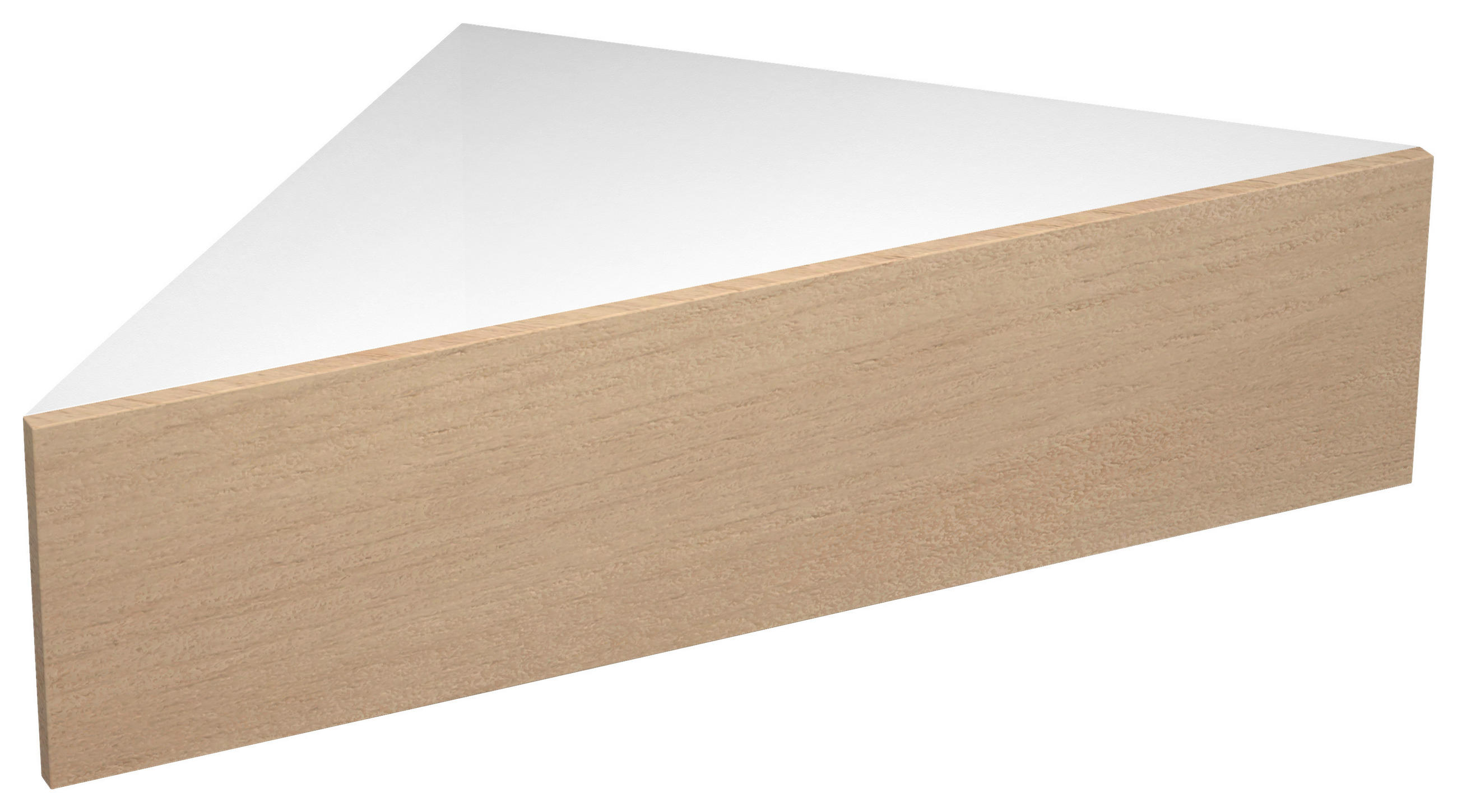 SÄNGBORD i vit, honungsek  - honungsek/vit, Modern, trämaterial (60/15/42,4cm) - MID.YOU