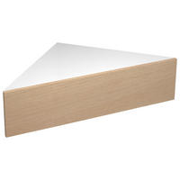 SÄNGBORD i vit, honungsek  - honungsek/vit, Modern, trämaterial (60/15/42,4cm) - MID.YOU