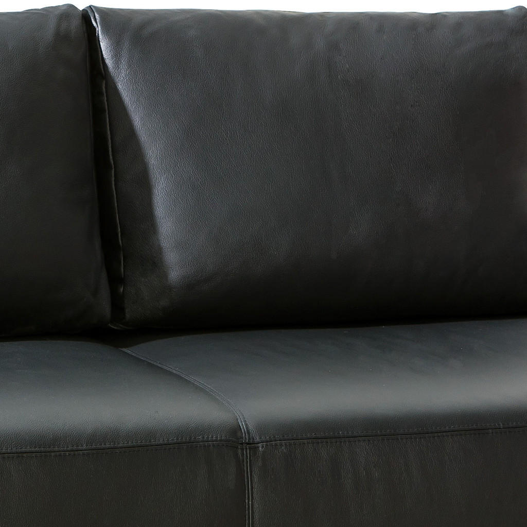 Thumbnail - Livetastic Schlafsofa, Schwarz, Leder, Echtleder, Rindleder, Uni, Füllung: Polyurethan (Pur), 195x85x90 cm, Lederauswahl...