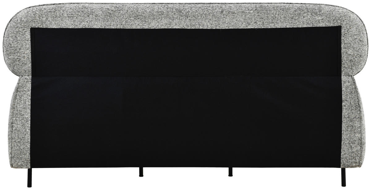 POLSTERBETT 180/200 cm,  in Eichefarben, gepolstertes Kopfteil, Lattenrost,  - Eichefarben/Schwarz, Design, Holz/Textil (180/200cm) - Boxxx