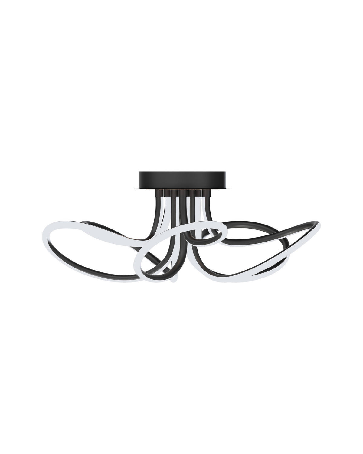 LED-DECKENLEUCHTE 38 W  58/22 cm    - Silberfarben, Trend, Kunststoff/Metall (58/22cm) - Novel