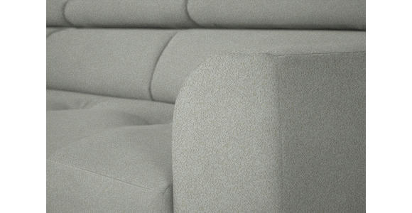 ECKSOFA in Chenille Alabasterfarben 205/280 cm - Alabasterfarben/Schwarz, Design, Textil/Metall (205/280cm) - Xora