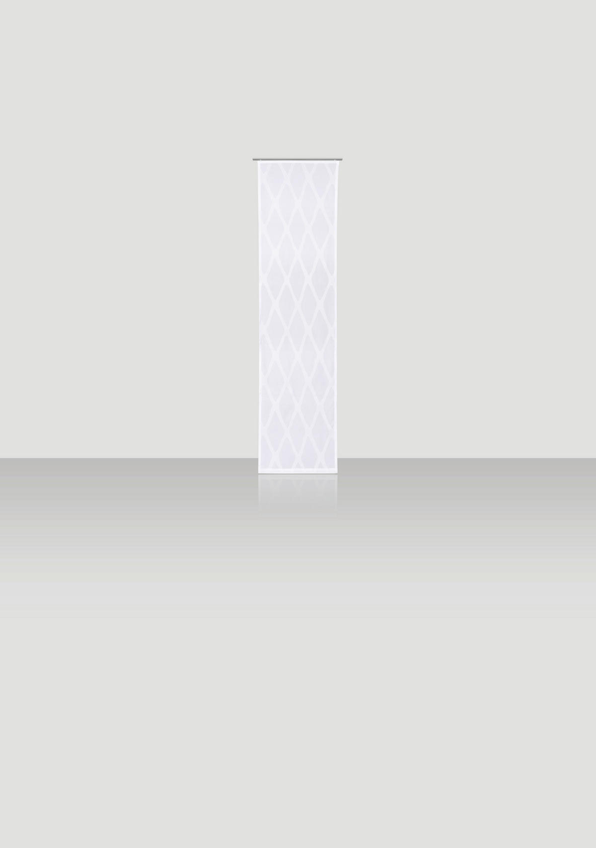 PANEL ZAVESA bela - bela, Osnovno, tekstil (60/245cm) - Novel
