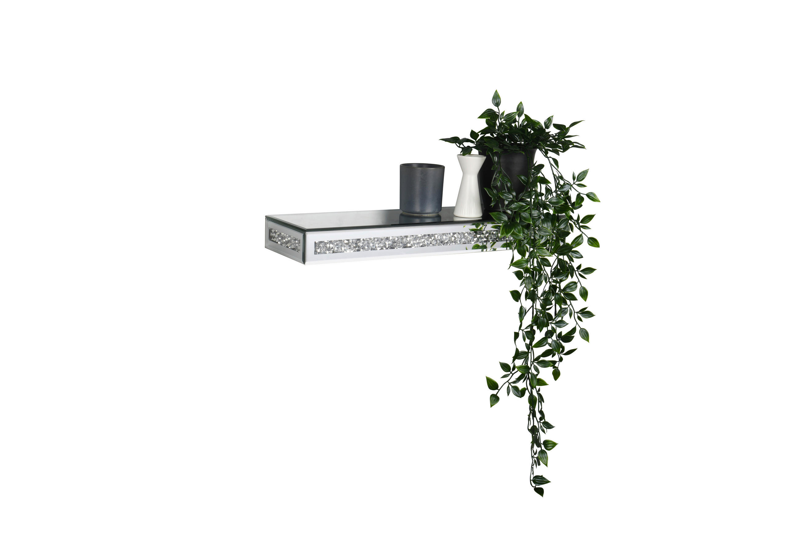 Thumbnail - Boxxx Wandboard, Klar, Glas, Glitzer, 50x5.5x15 cm, Wohnzimmer, Regale, Wandboards