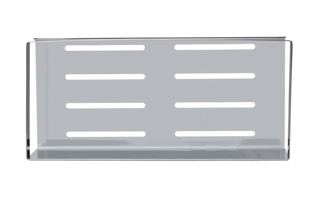 DUSCHABLAGE Metall  - Edelstahlfarben, KONVENTIONELL, Metall (25/8/11,5cm) - Schöner Wohnen