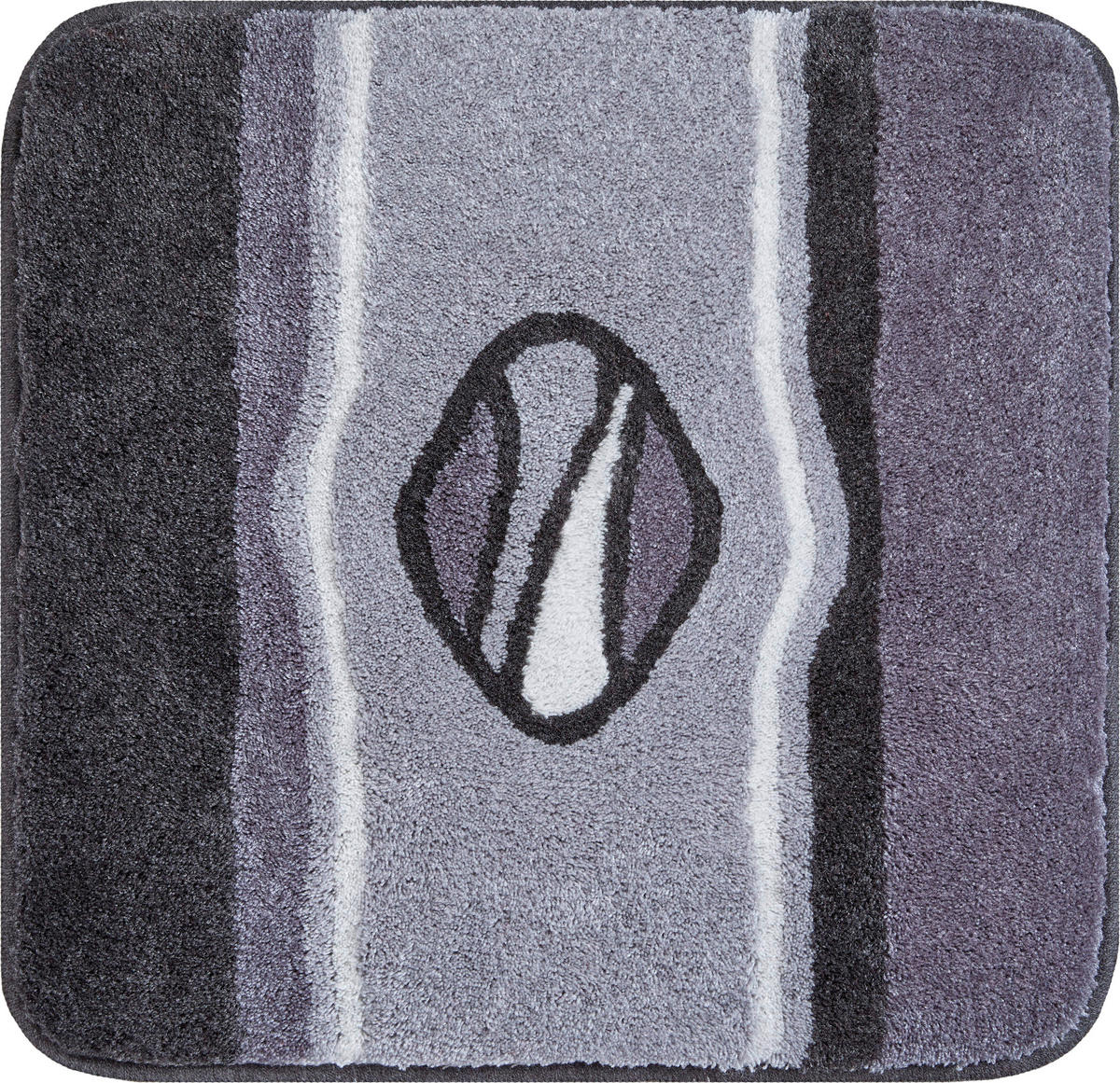 BIDET-VORLEGER Jewel Anthrazit 60/60 cm  - Anthrazit, Basics, Kunststoff/Textil (60/60cm)