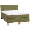 BOXSPRINGBETT 140/200 cm  in Grün  - Buchefarben/Grün, Basics, Holz/Textil (140/200cm) - Boxxx