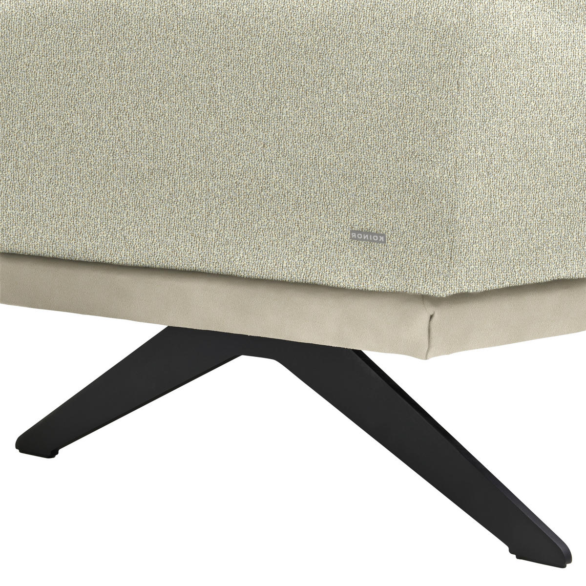 ECKSOFA in Flachgewebe Creme  270/239 cm  - Beige/Creme, Design, Textil/Metall (270/239cm) - Koinor
