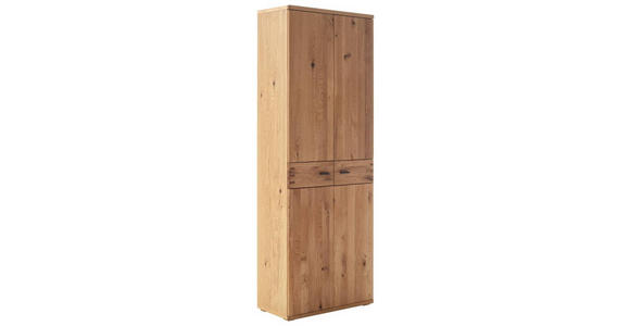GARDEROBENSCHRANK in 75/208/37 cm - Wildeiche/Anthrazit, Natur, Holz/Holzwerkstoff (75/208/37cm) - Waldwelt
