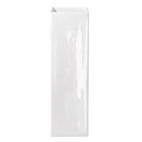 VASE  - Weiss Hochglanz, Natur, Keramik (6/25/6cm) - ASA