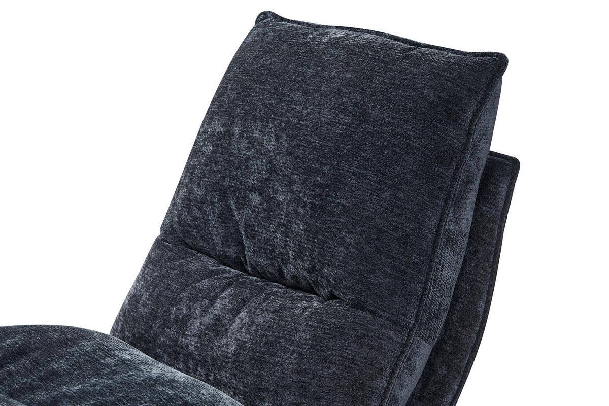 SESSEL 76/84/99 cm  in Struktur Schwarz  - Schwarz, Basics, Textil/Metall (76/84/99cm) - Carryhome