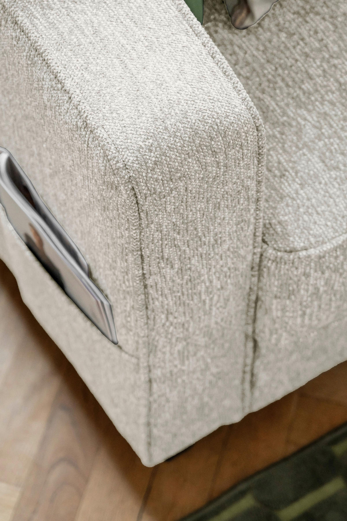 ROHOVÁ SEDAČKA, textil, béžová - černá/béžová, dřevo/textil (233/198cm) - MID.YOU