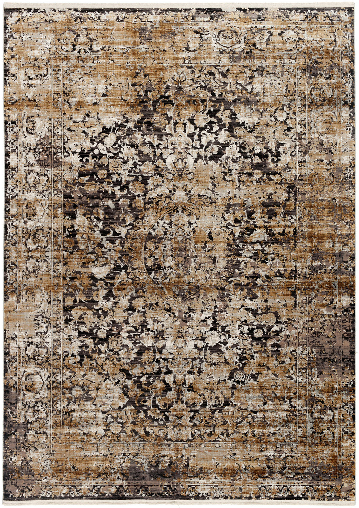 WEBTEPPICH 160/230 cm Le Mans 05 Grau, Goldfarben  - Goldfarben/Grau, Design, Textil (160/230cm) - Dieter Knoll