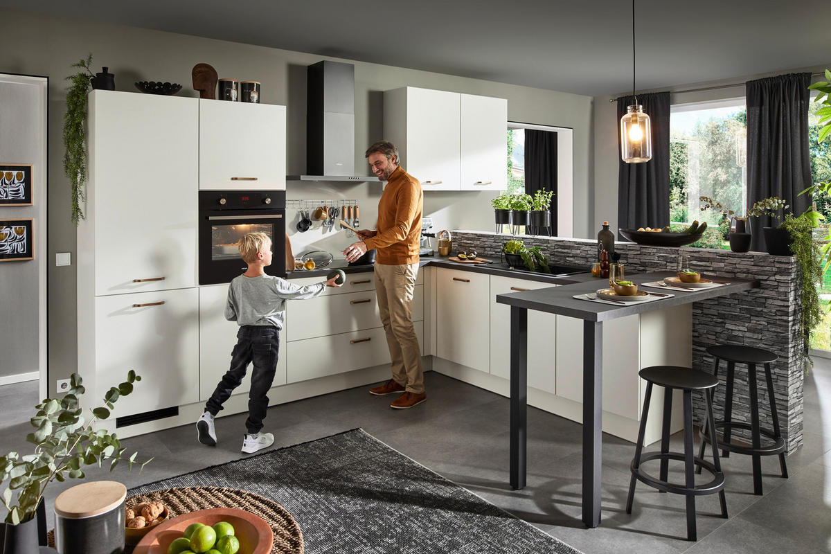KUCHYNĚ NA MÍRU VE120 - bílá, Basics, kompozitní dřevo - Venda