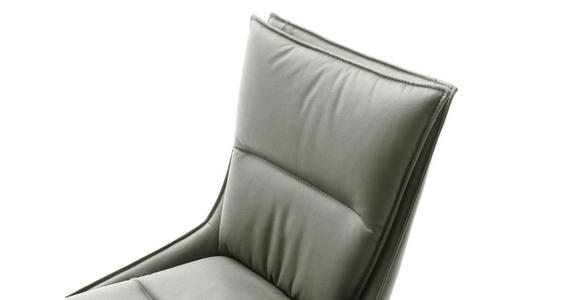 STUHL beschichtet Edelstahlfarben, Hellgrau - Edelstahlfarben/Hellgrau, Design, Textil/Metall (49/90/65cm) - Novel
