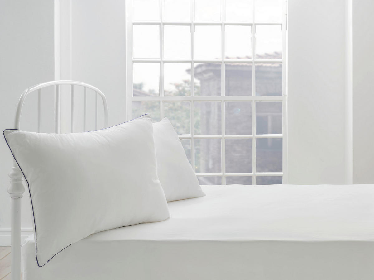 KOPFPOLSTER   - Weiß, Basics, Textil (40/80/20cm) - Yatas