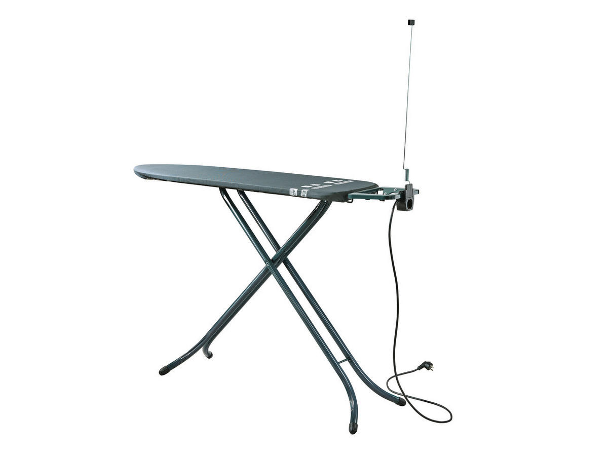 BÜGELBRETT  AIR BOARD M BLACK PLUS VDE  - Schwarz, Basics, Textil (120/38/98cm) - Leifheit