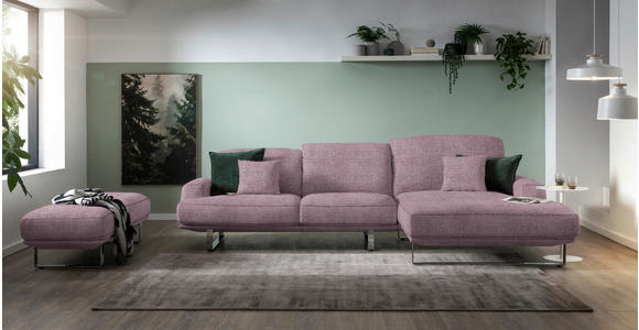 ECKSOFA Flieder Webstoff  - Flieder, Design, Textil/Metall (304/184cm) - Dieter Knoll