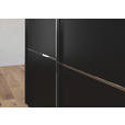 SCHWEBETÜRENSCHRANK 271/223/68 cm 3-türig Schwarz  - Chromfarben/Schwarz, KONVENTIONELL, Glas/Holzwerkstoff (271/223/68cm) - Novel