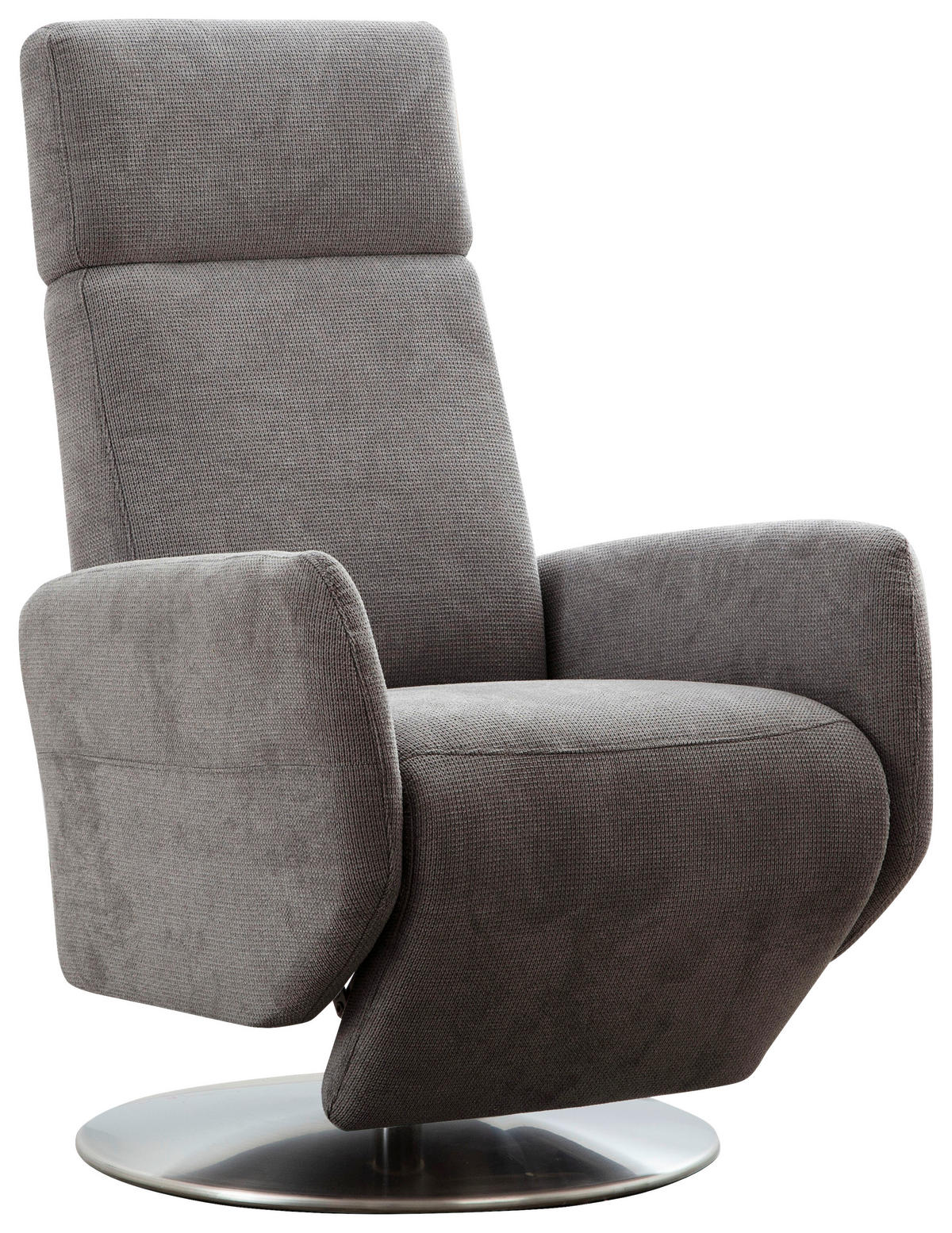 DREHSTUHL  in Flachgewebe Dunkelbraun  - Chromfarben/Dunkelbraun, Konventionell, Textil/Metall (71/110/82cm) - Sit & More