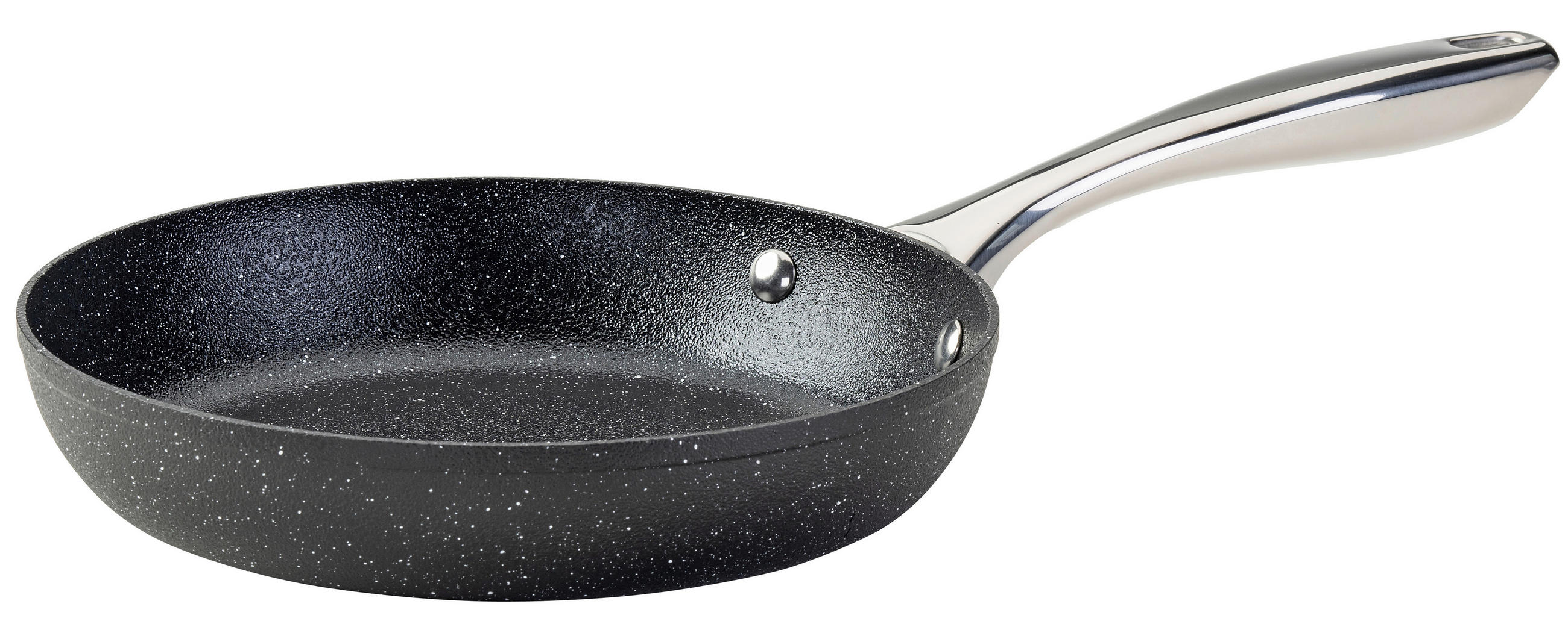 PÁNEV  vrstva z keramiky  24/5 cm  - černá/barvy nerez oceli, Basics, kov (24/5cm) - Homeware Profession.