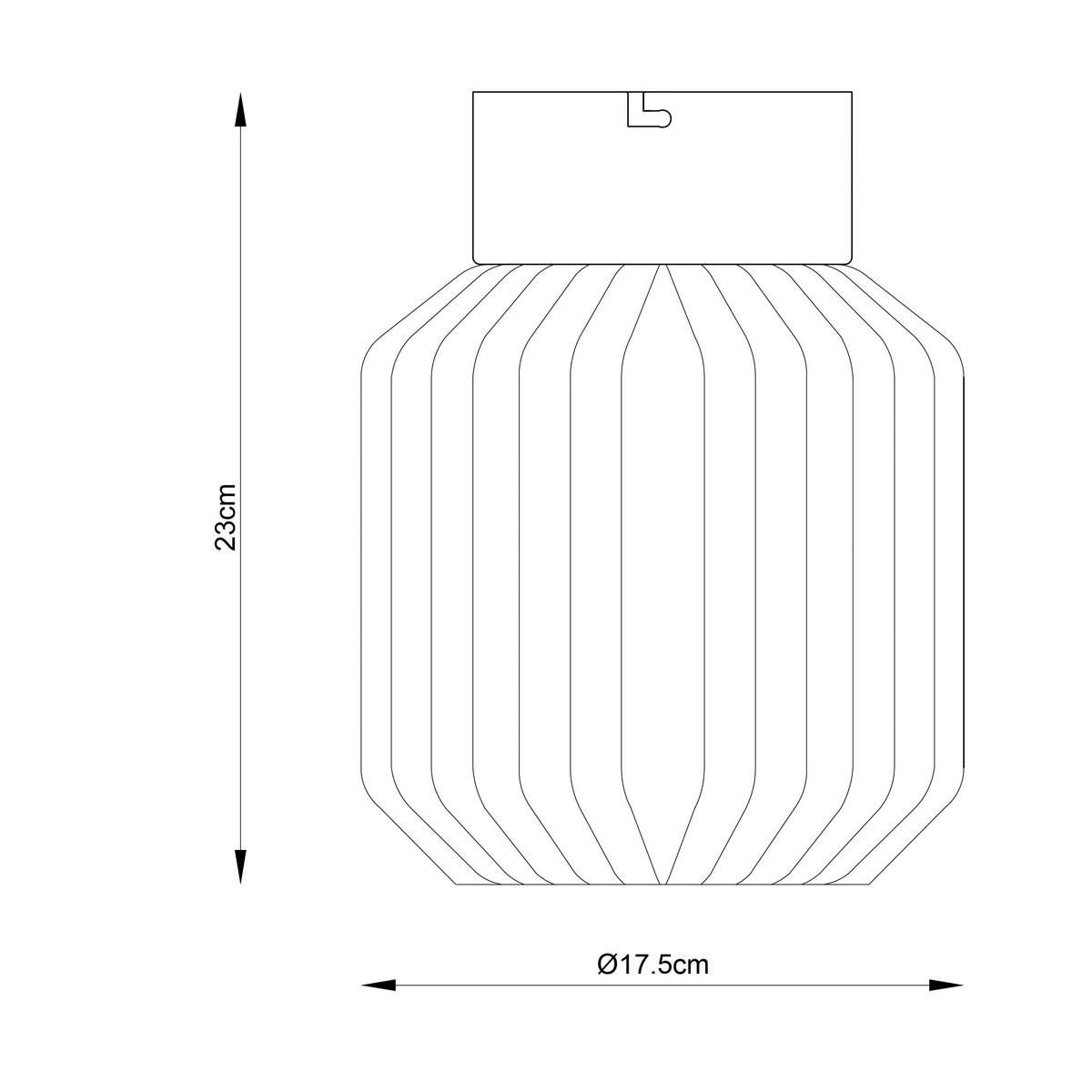 DECKENLEUCHTE  18/23 cm    - Seidengrau/Schwarz, Design, Glas/Metall (18/23cm) - Collet's Monde