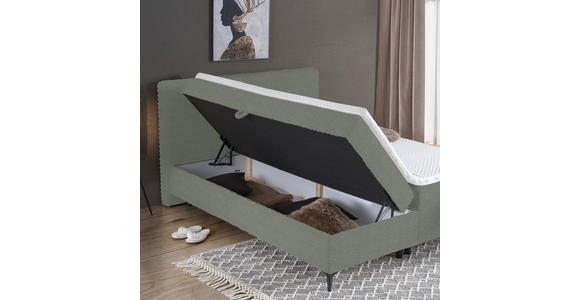 BOXBETT 140/200 cm in Grau - Schwarz/Grau, Design, Holz/Holzwerkstoff (140/200cm) - Xora