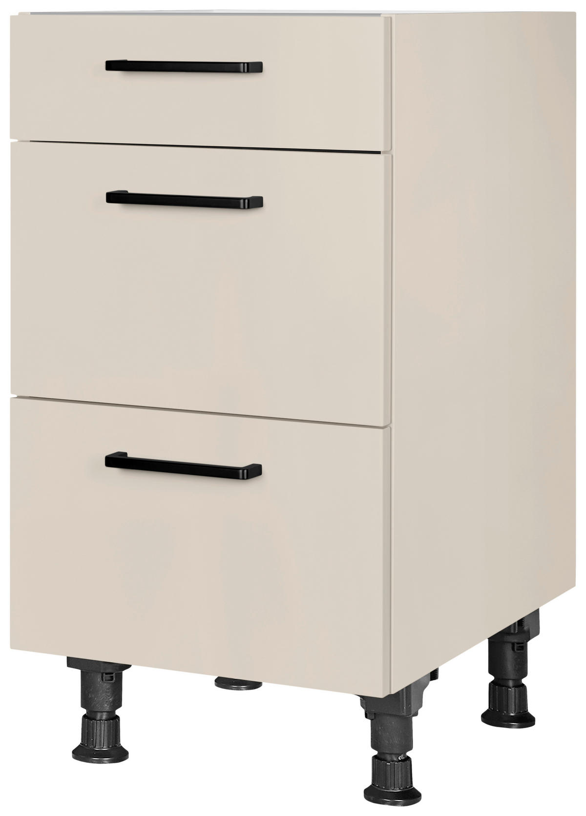 SCHUBKASTENUNTERSCHRANK 45/87/56 cm  in Sandfarben  - Sandfarben/Schwarz, MODERN, Holzwerkstoff/Metall (45/87/56cm) - Nobilia