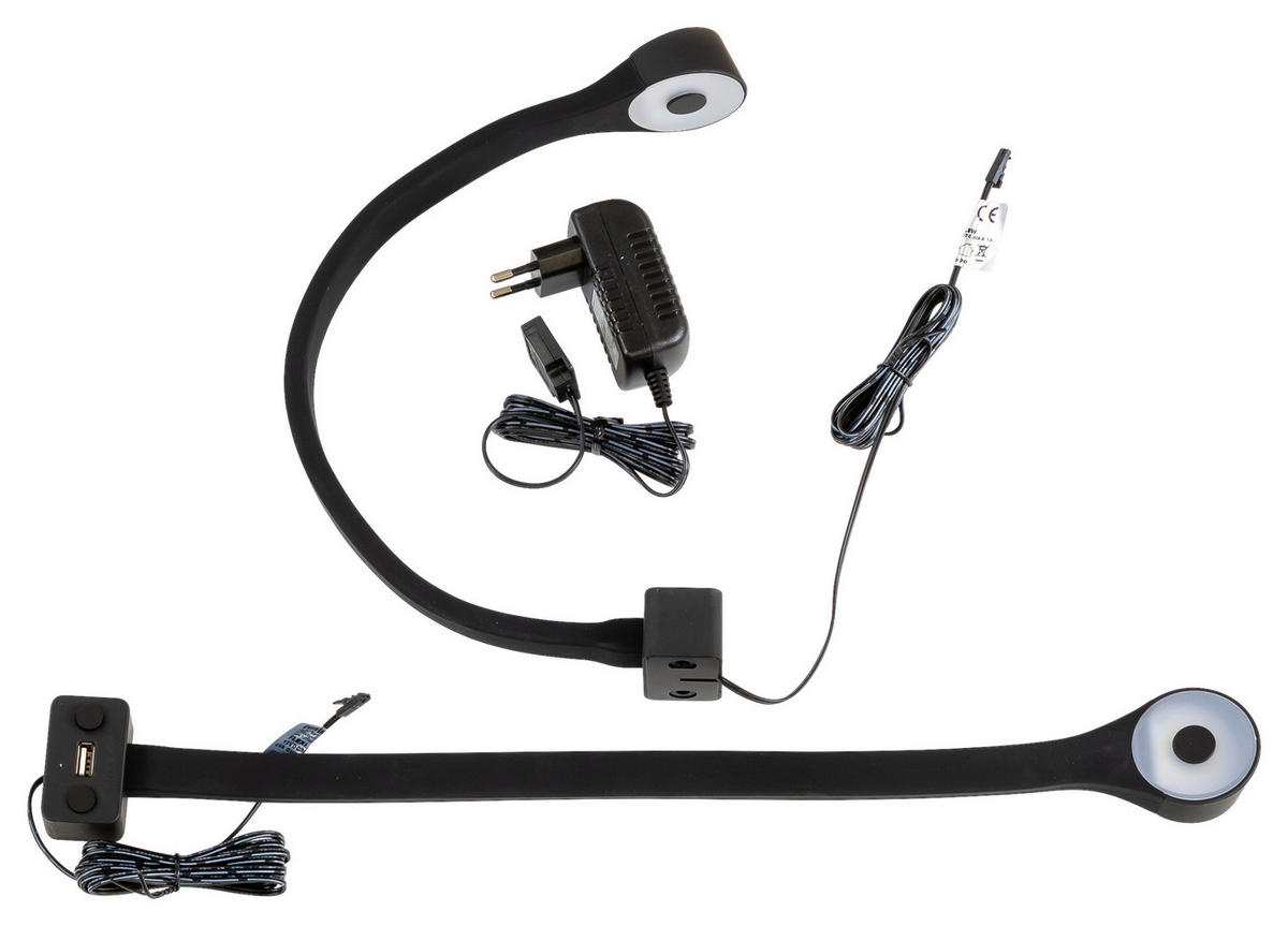 LED-DEKOLEUCHTE   - Schwarz, Design, Kunststoff - Hom`in