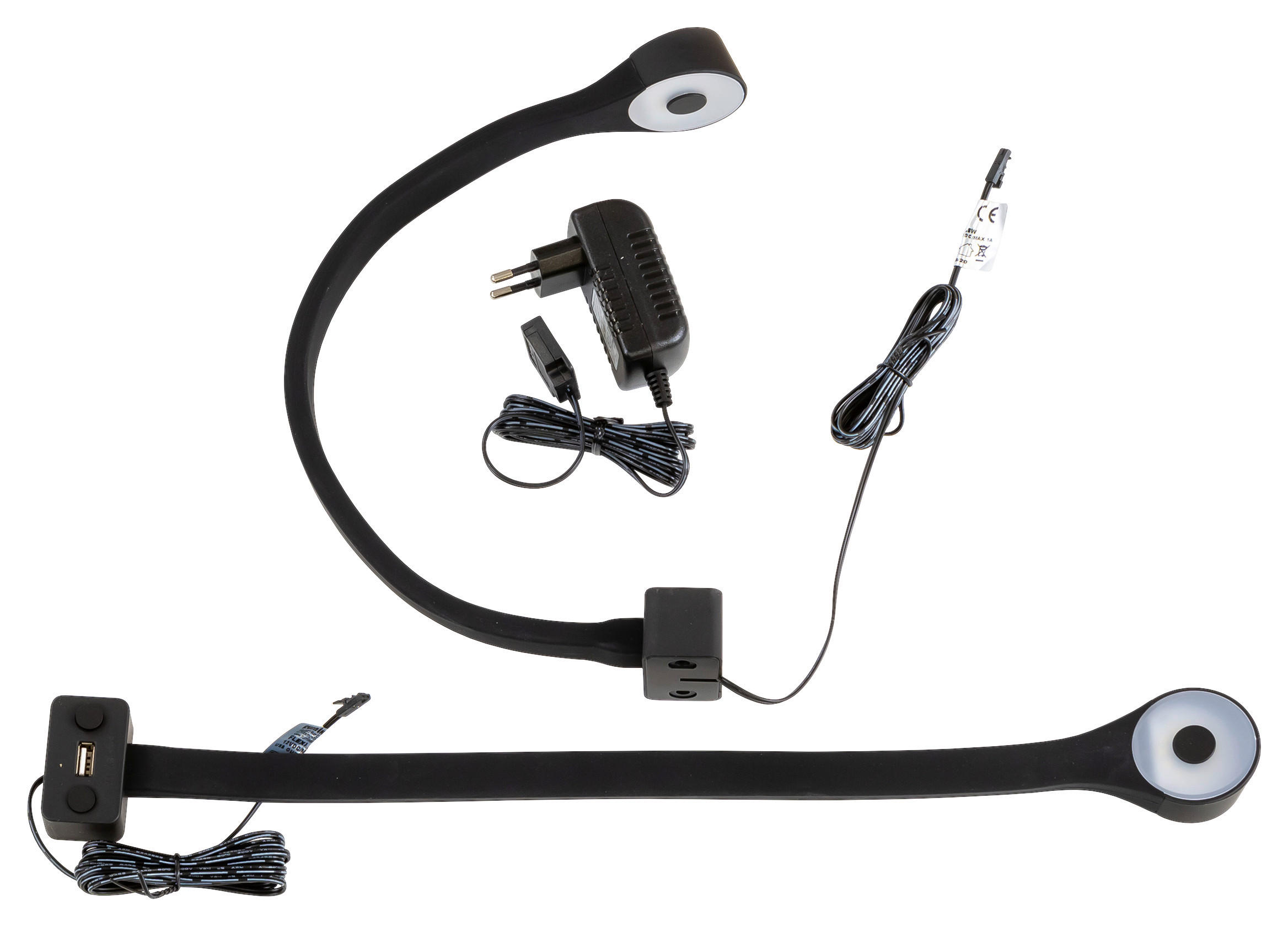 Hom`in Led-Dekoleuchte Schwarz