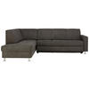ECKSOFA  in Flachgewebe Grau  198/256 cm  - Chromfarben/Grau, Design, Kunststoff/Textil (198/256cm) - Xora