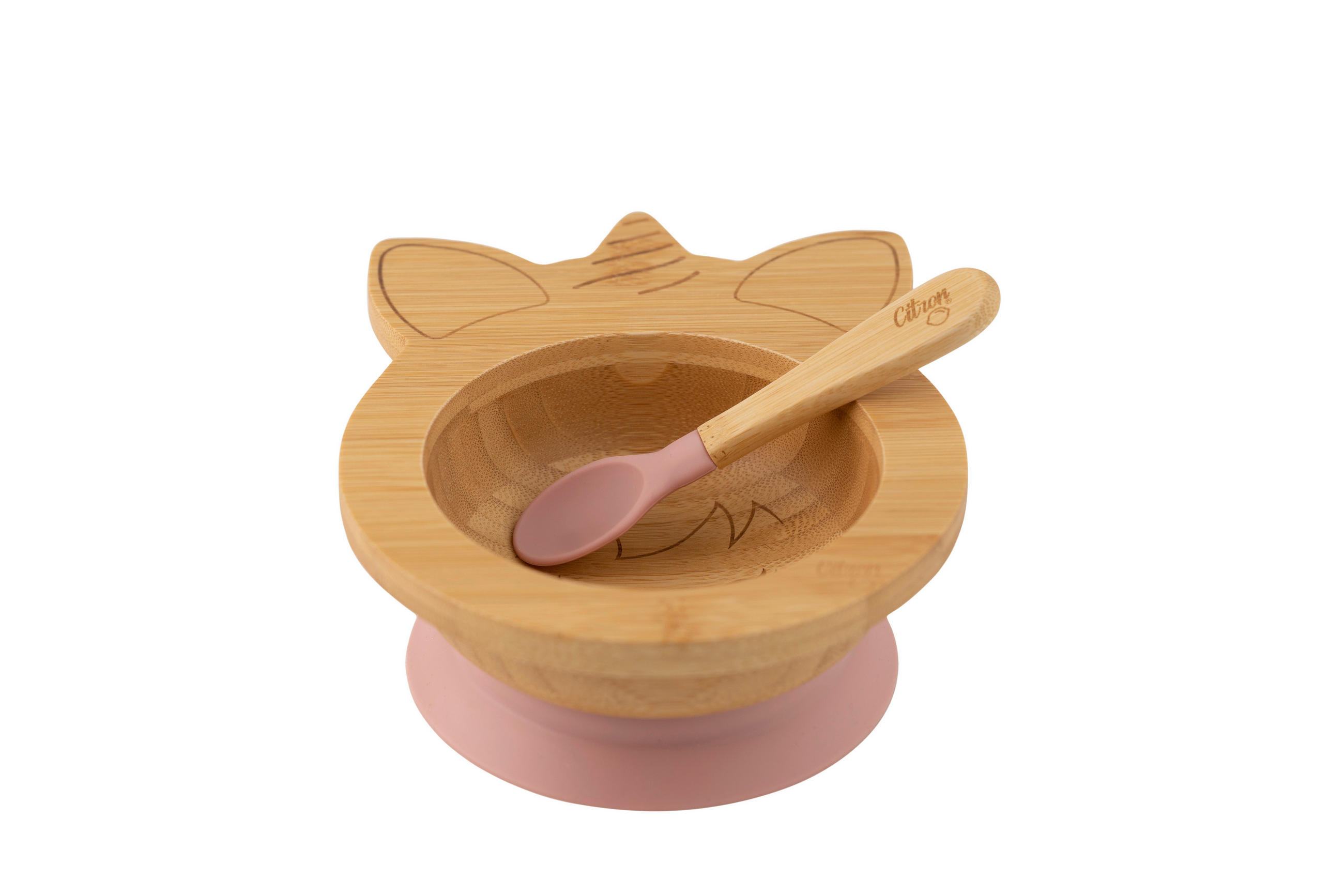 KINDERGESCHIRRSET  - Altrosa/Rosa, Basics, Naturmaterialien/Kunststoff