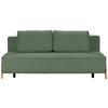 SCHLAFSOFA Chenille Grün  - Naturfarben/Grün, Design, Holz/Textil (211/88/102cm) - Niels Andersson