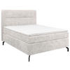 BOXSPRINGBETT 140/200 cm  in Hellgrau  - Hellgrau/Schwarz, Design, Textil/Metall (140/200cm) - Esposa