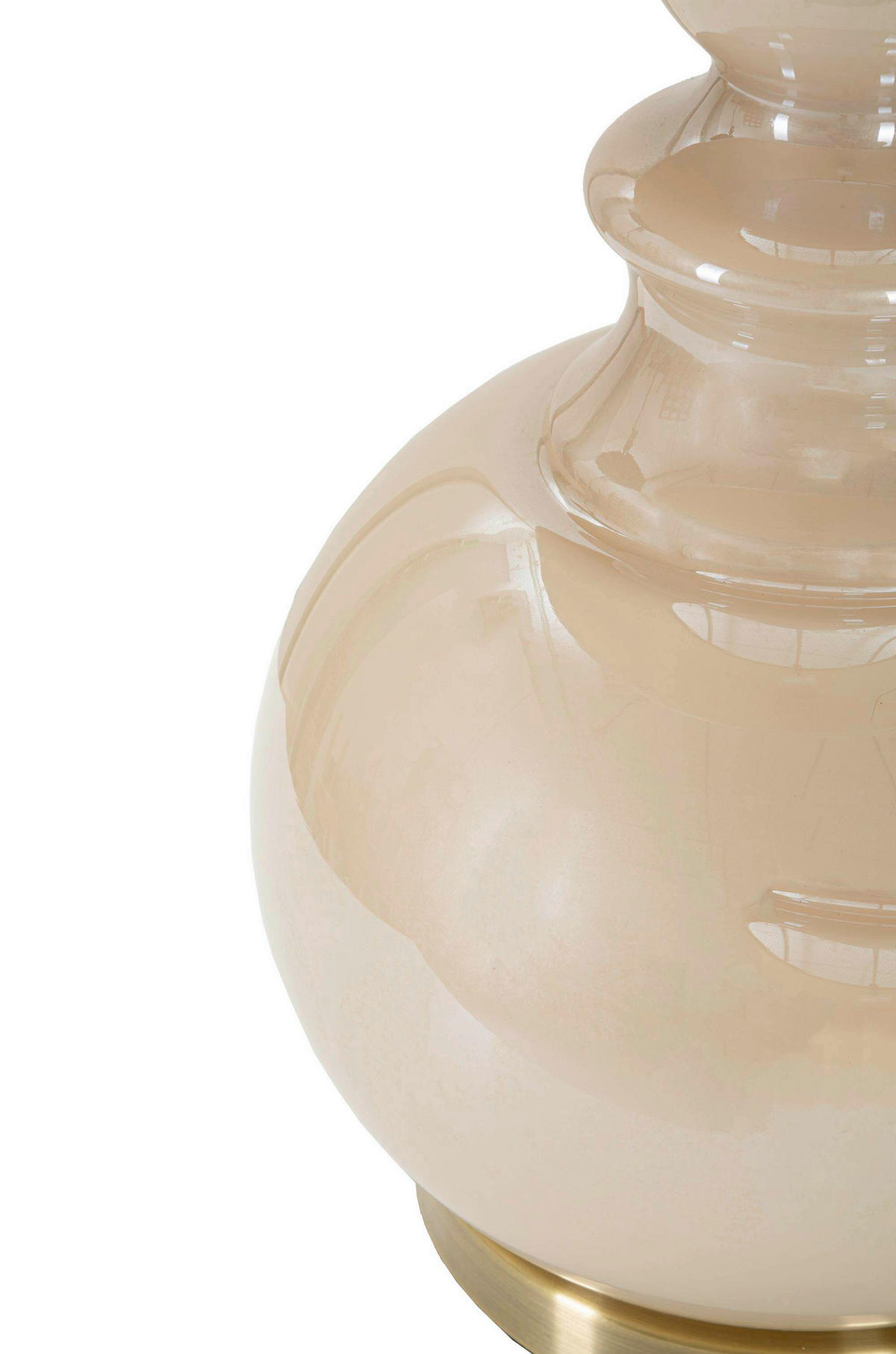 TISCHLEUCHTE   - Perlmutt, Basics, Glas/Textil (37.5/37.5/61cm)