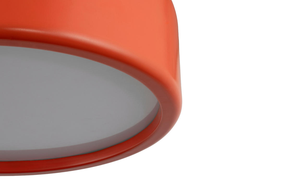 DECKENLEUCHTE 35/17.5 cm   - Weinrot, Design, Kunststoff/Metall (35/17.5cm) - Collet's Monde