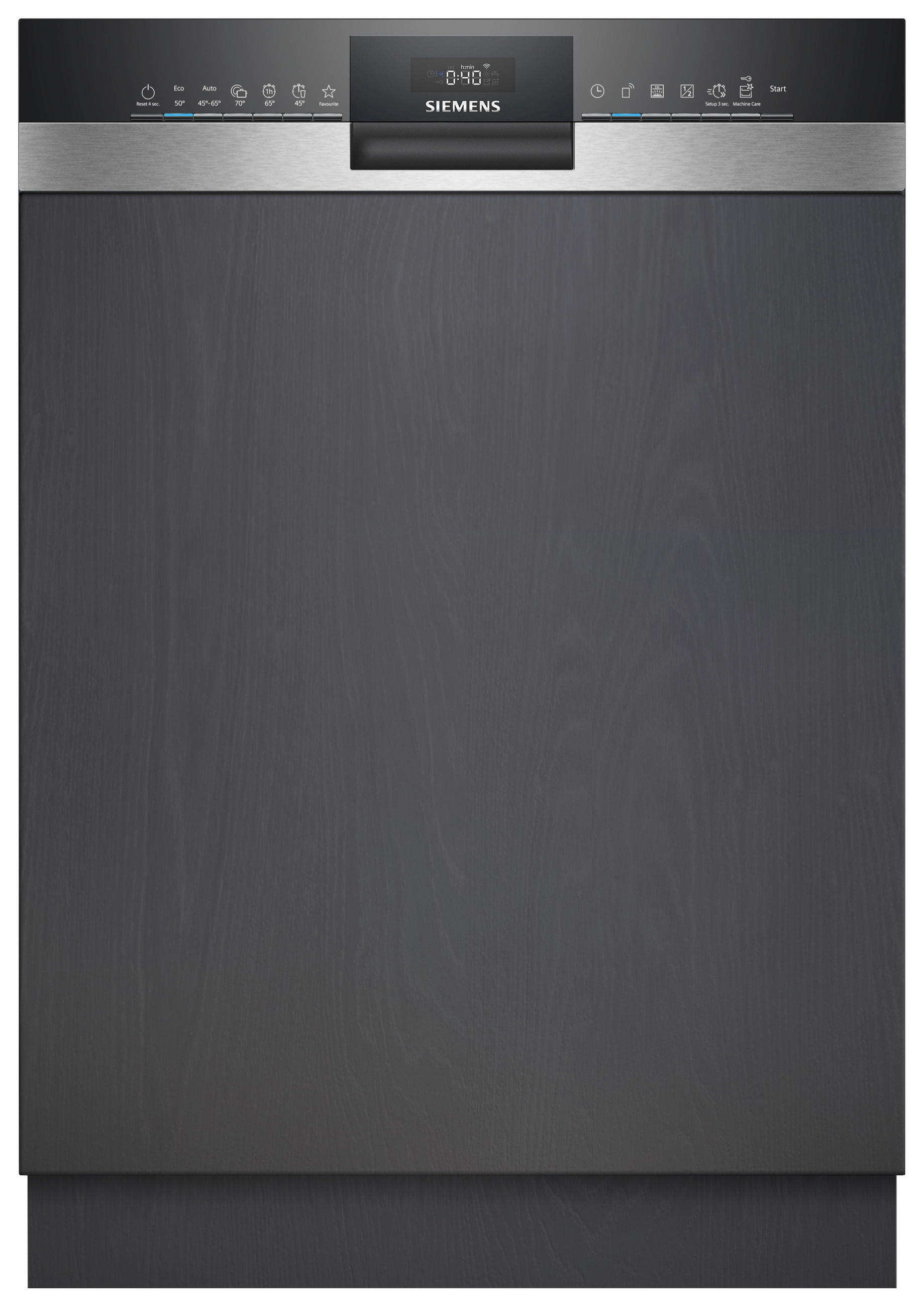 GESCHIRRSPÜLER SN53HS10TE  - Edelstahlfarben/Schwarz, Natur, Metall (59,8/81,5/57,3cm) - Siemens