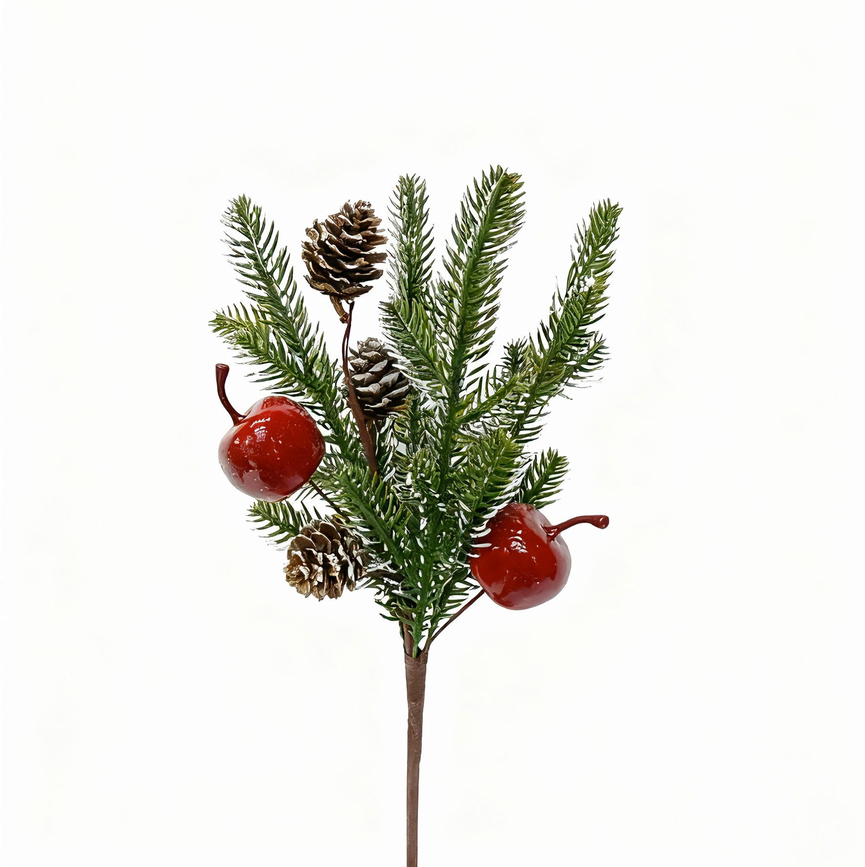 KUNSTBLUME - Weiß/Grün, Basics, Kunststoff (28cm)