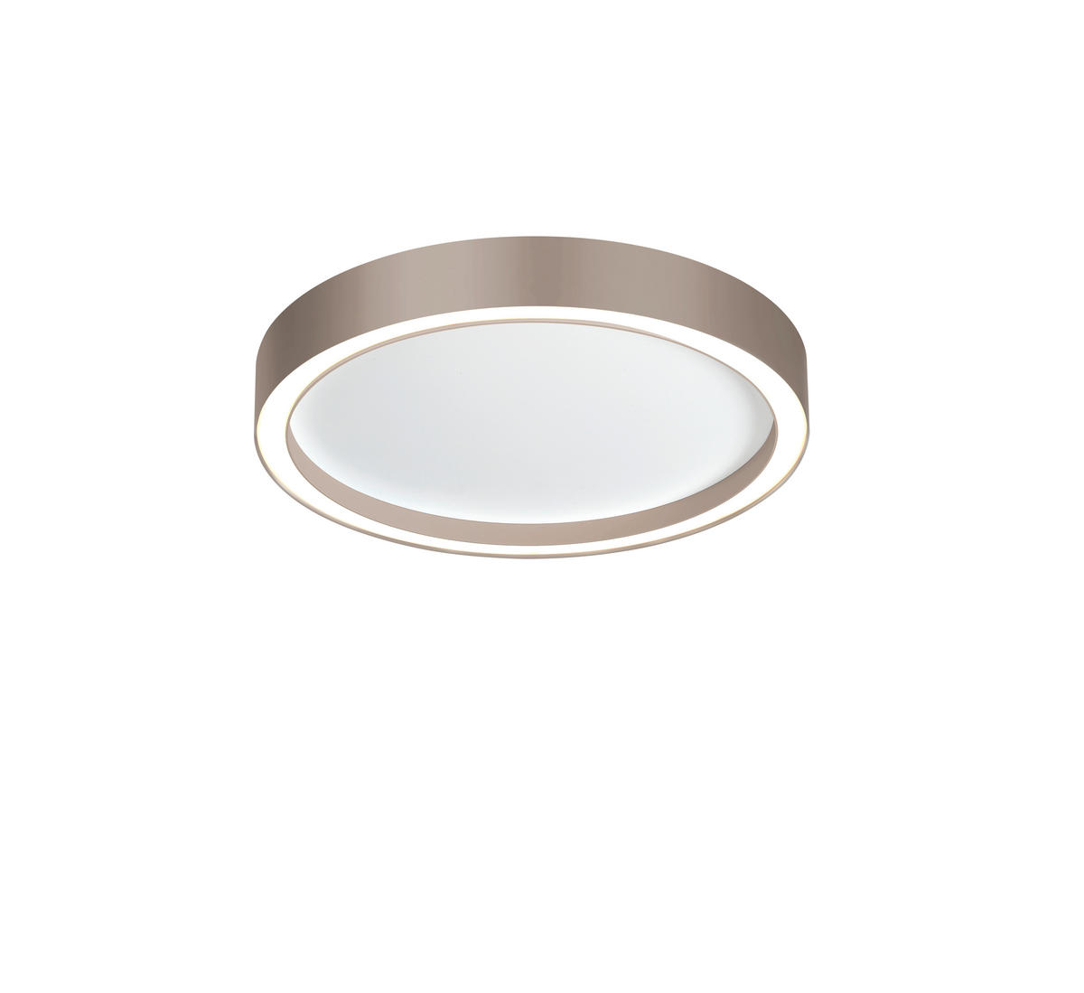 LED-DECKENLEUCHTE 30/4 cm    - Taupe/Weiß, Basics, Metall (30/4cm) - BOPP