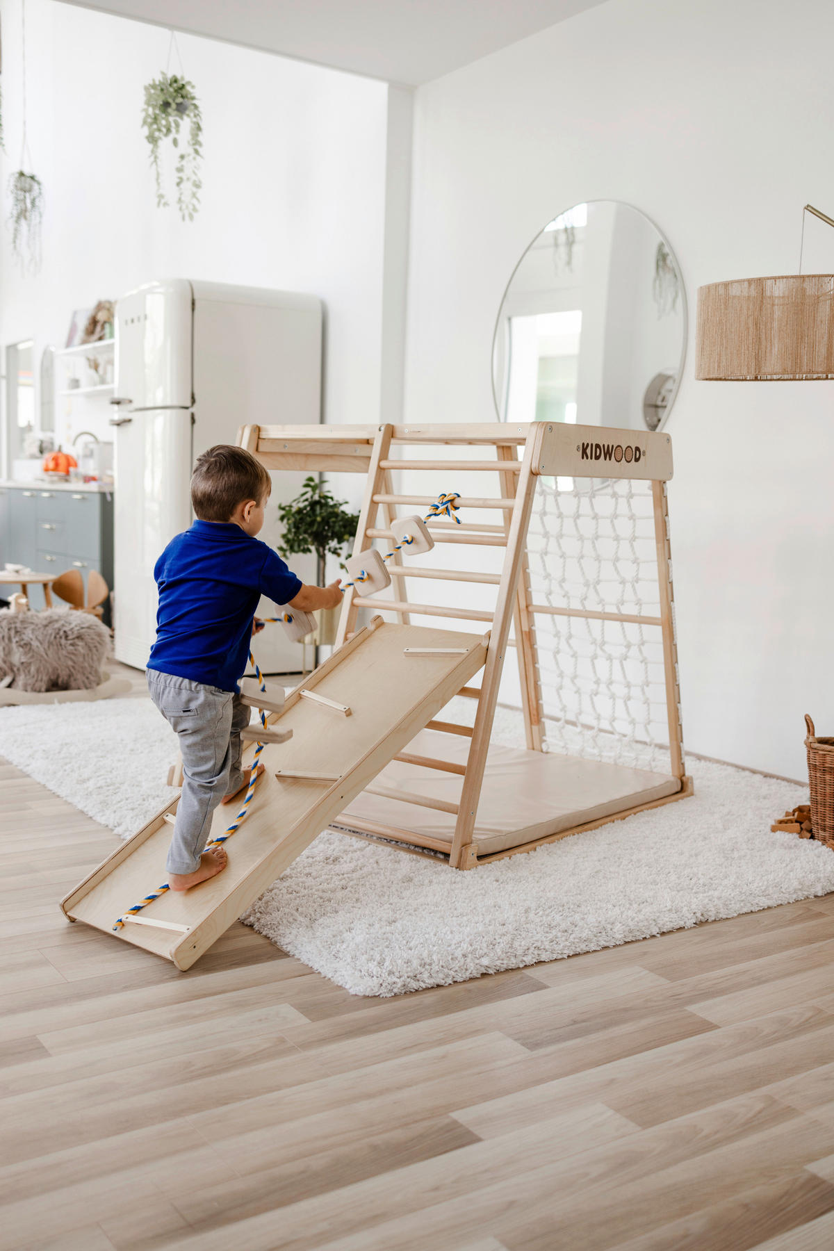 KLETTERGERÜST ZUBEHÖR  - Birkefarben, Basics, Holz (40/113/6cm) - KIDWOOD